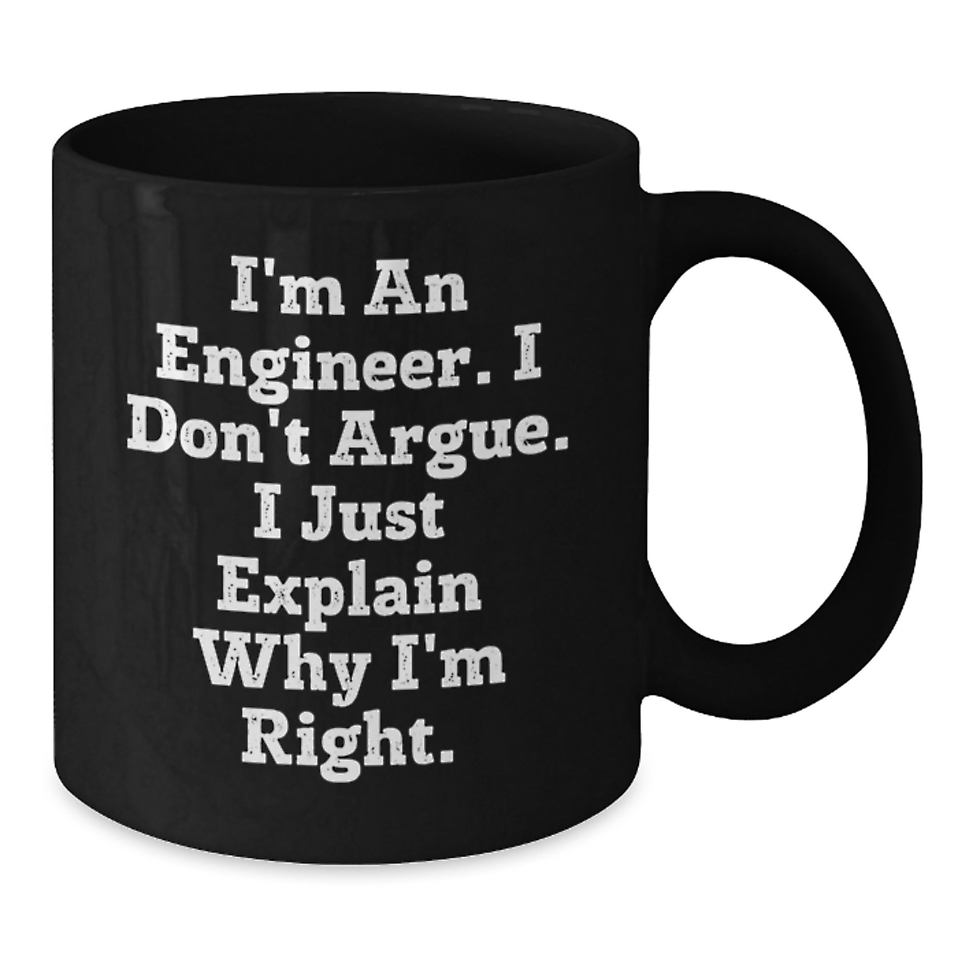 Funny Engineer Black Coffee Mug Gifts from Women to Men Friends Family Members on Mother's Day - Additional