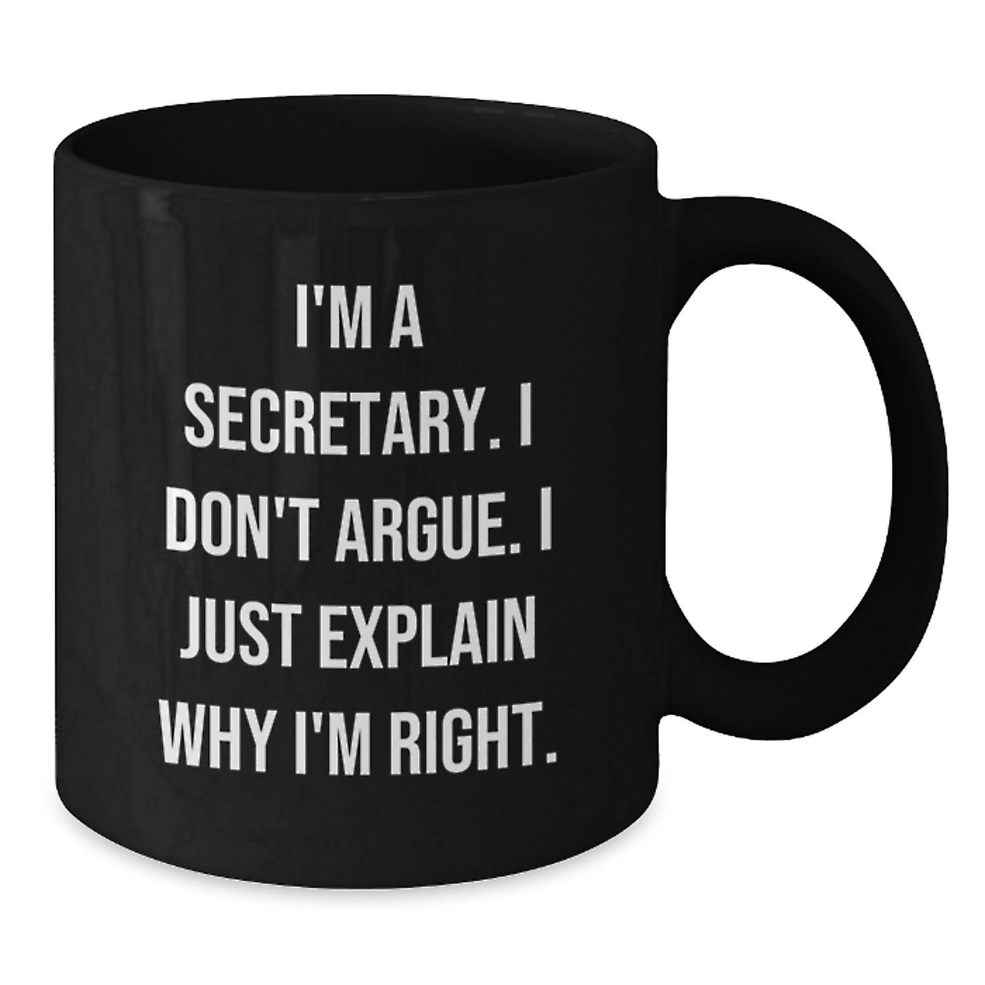 Funny Secretary Quotes Black Coffee Mugs Gifts from Friends for Secretary Graduation Unique - Additional