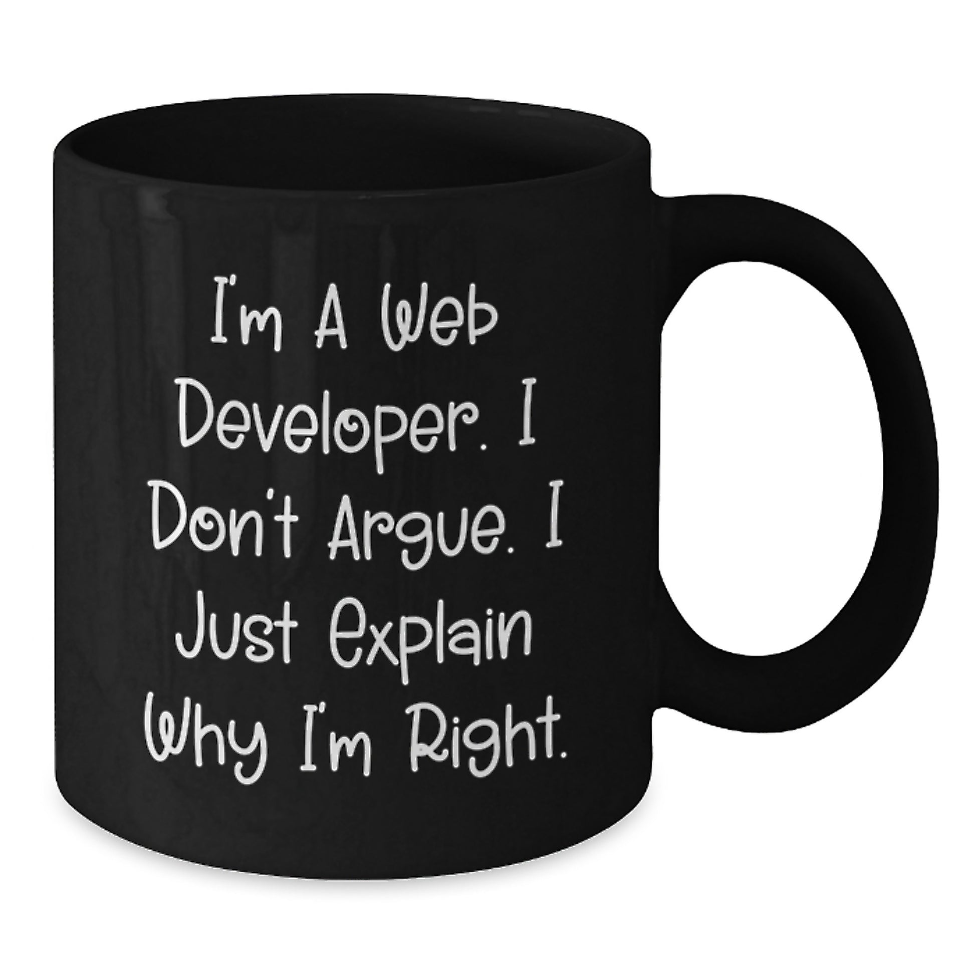 Funny Web Developer Gifts for Men, Unique Graduation Unique Gifts from Friends, Web Developer Black Coffee Mug - Additional