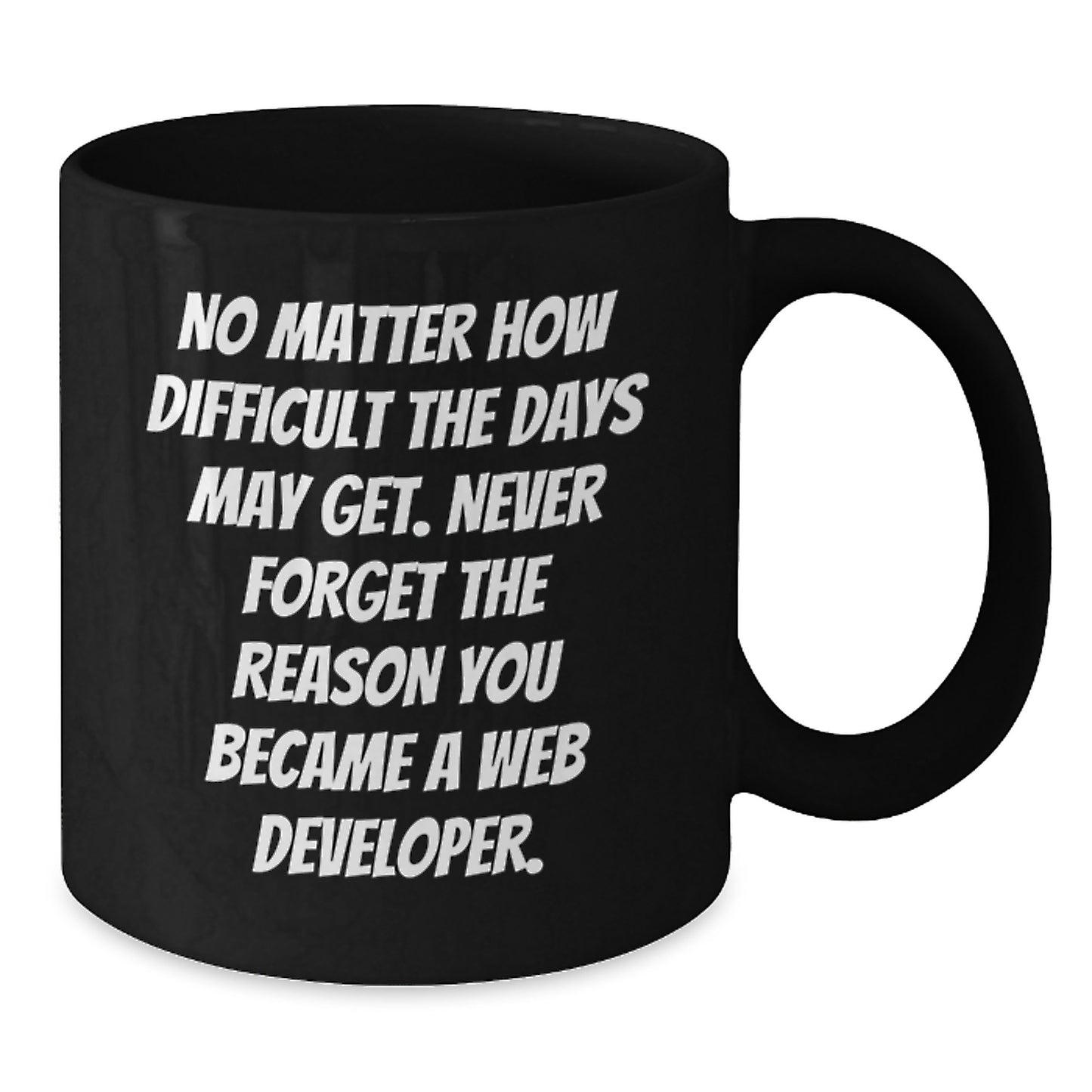Funny Quotes for Web Developers Black Coffee Mug Gifts from Friends, Family, Coworkers to Graduation Unique Gifts for Web Developers Men, Women - Additional