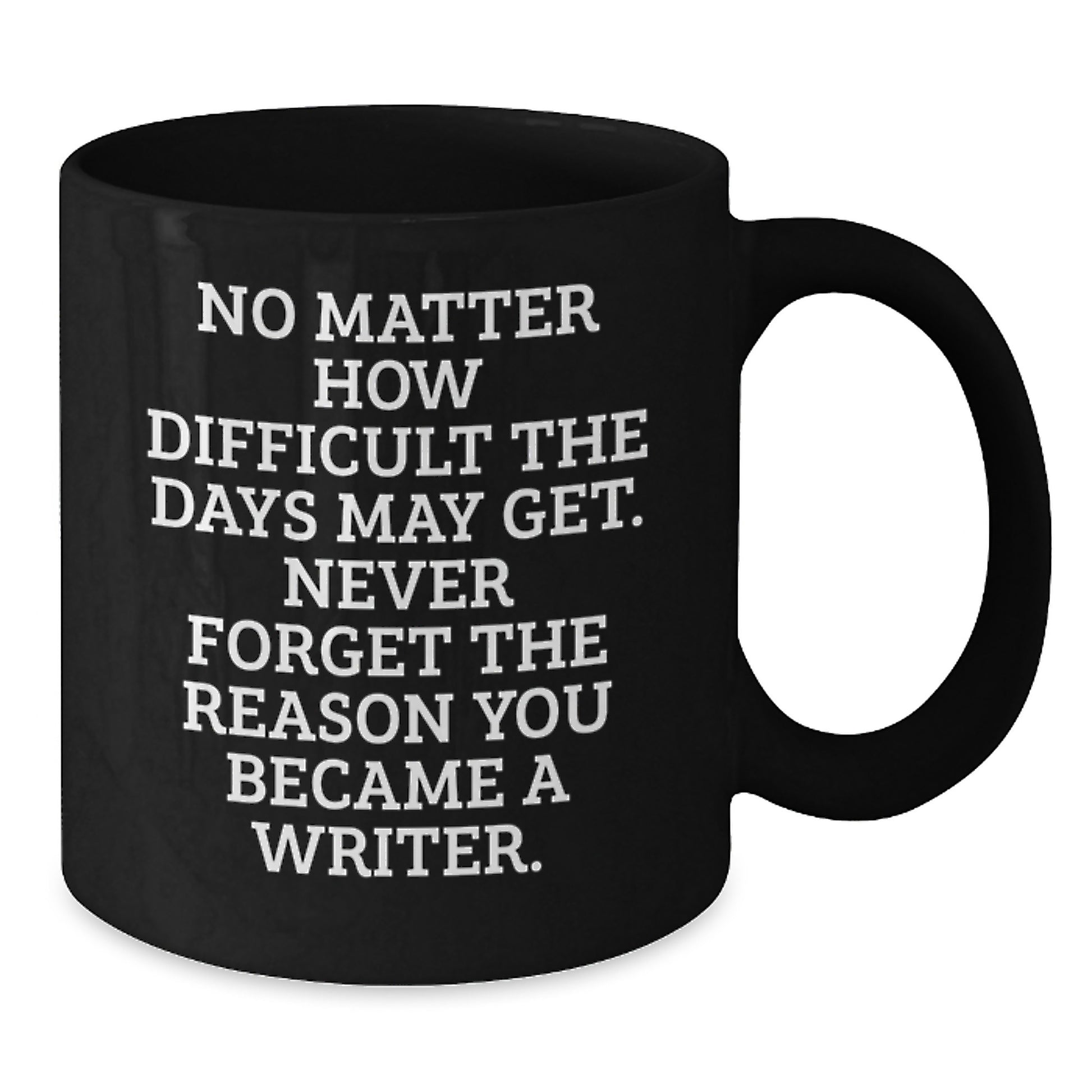 Funny Inspirational Writer Gifts for Graduation Unique Black Coffee Mugs from Family Friends - Additional