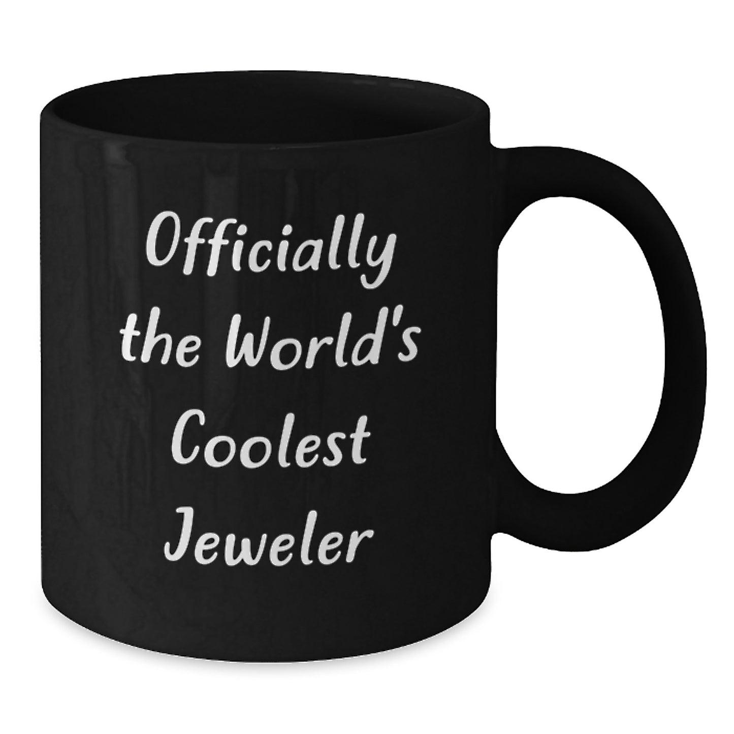 Cool Jeweler Gifts for Men, Unique Black Coffee Mugs - 'Officially The World's Coolest Jeweler' Quote, Perfect Graduation Unique Gifts from Family - Additional