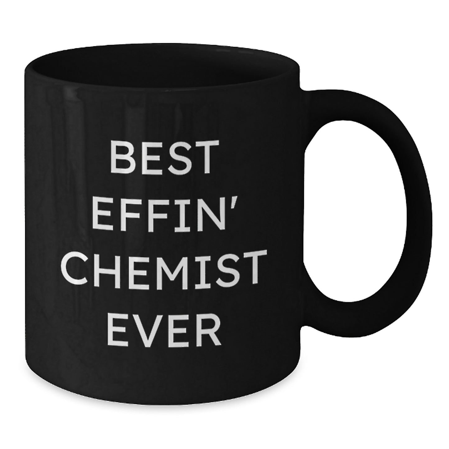 Funny Chemist Gifts from Men, 'Best Effin' Chemist Ever' Black Coffee Mug for Graduation Unique Gifts, Best Gifts for Chemist Friends - Additional