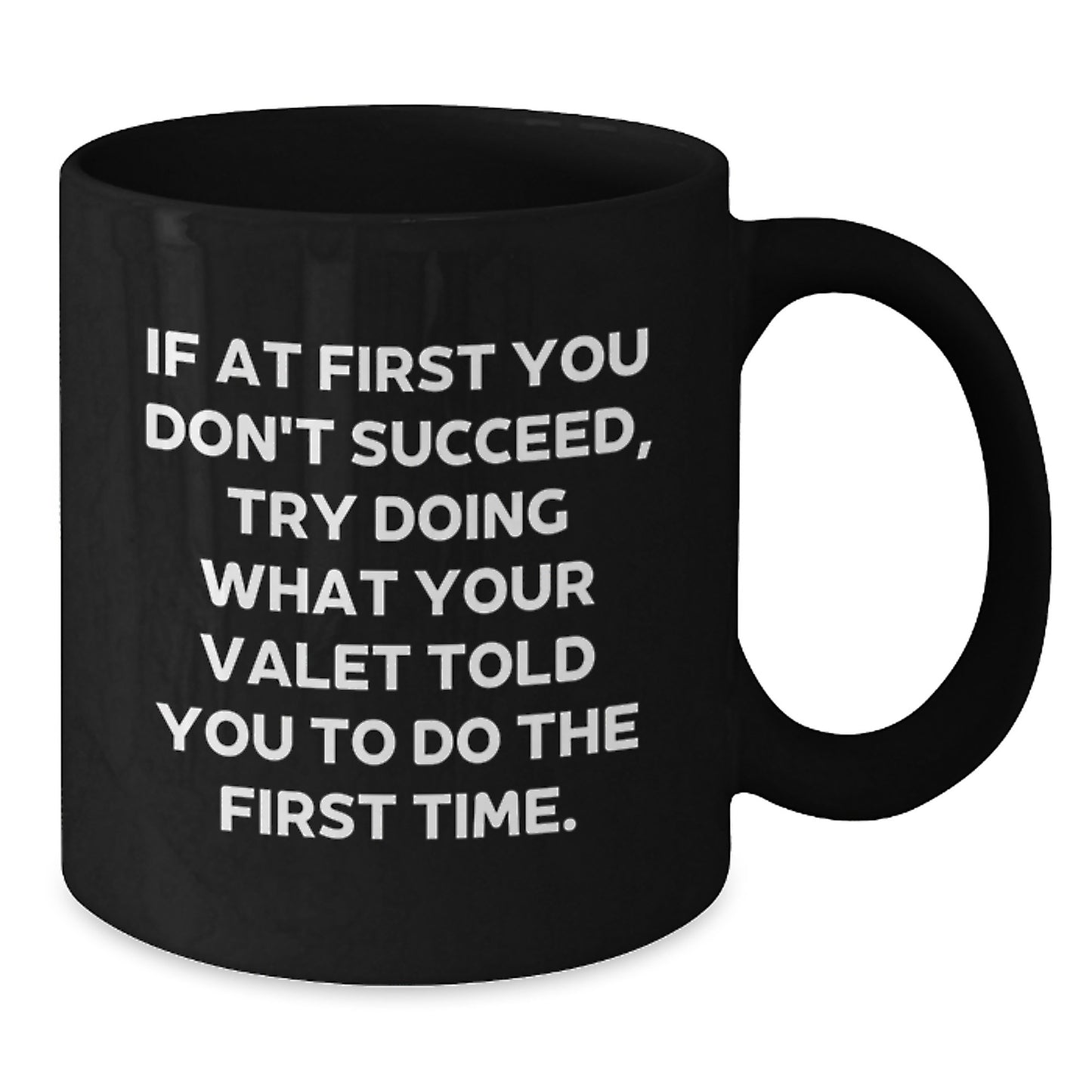 Funny Valet Gifts, Black Coffee Mug, Gifts from Men to Valet, Birthday Unique Gifts for Valet - Additional