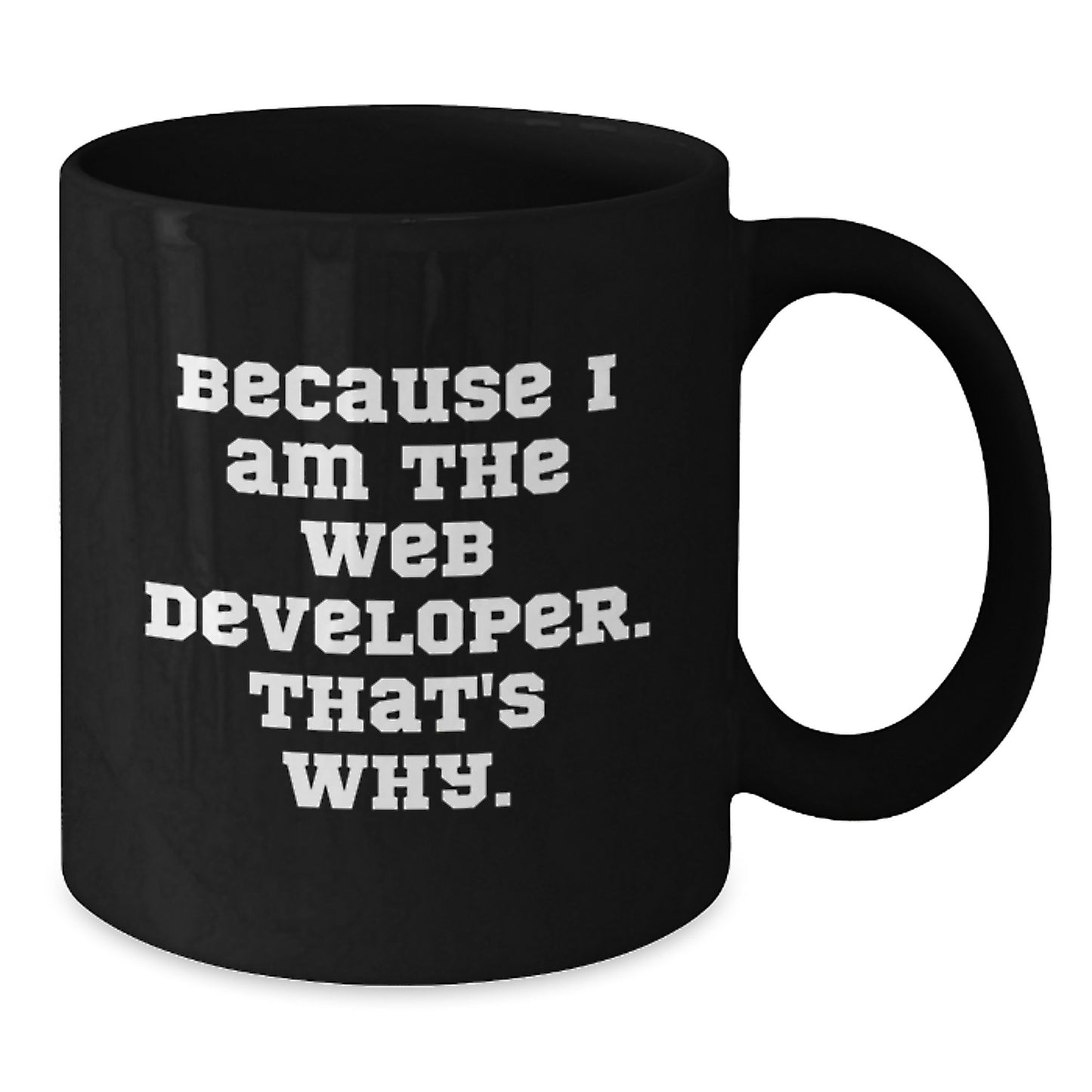 Funny Web Developer Black Coffee Mug Gifts from Men for Coworkers, Web Developer Unique Christmas Unique Gifts for Women Friends and Family - Additional