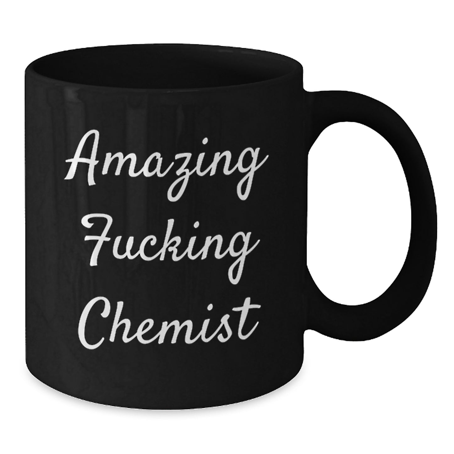 Funny Chemist Gifts for Men, Unique Black Coffee Mugs from Friends, Christmas Unique Gifts for Him with Amazing F--king Chemist Quote - Additional