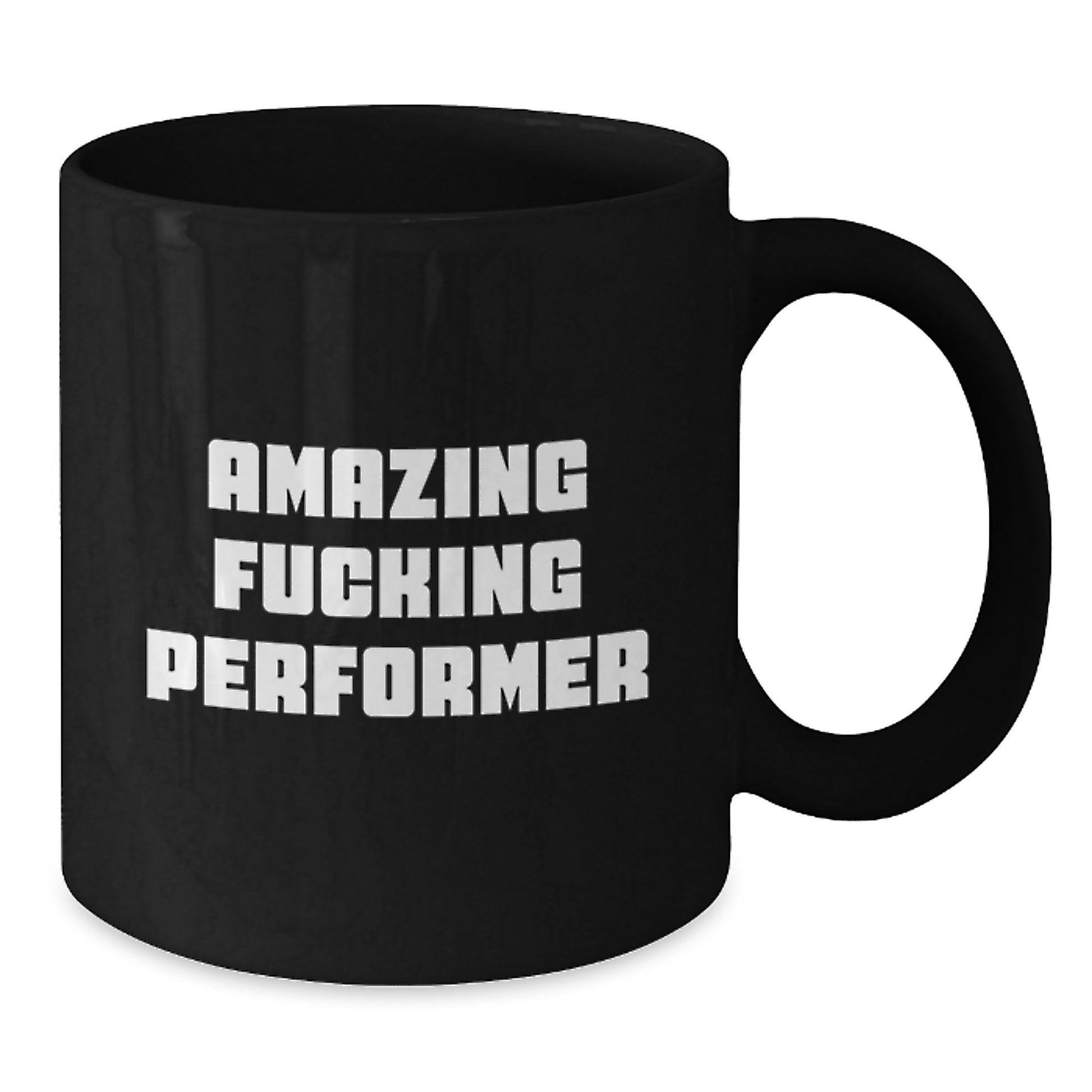 Funny Performer Gifts from Friends, Unique Black Coffee Mug for Performer, Amazing 'F--king Performer' Quote Christmas Unique Gifts - Additional