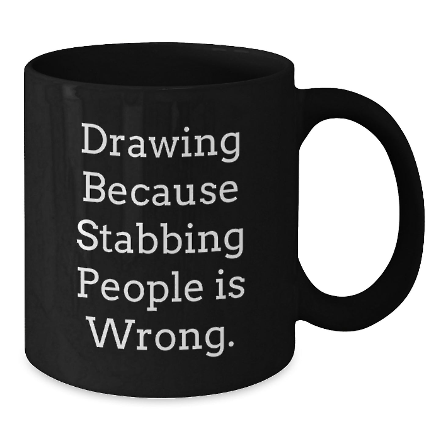 Funny Drawing Humor Gifts for Drawing Enthusiasts, Unique Black Coffee Mugs for Friends, Office Gifts from Family, Inspirational Christmas Unique Gifts - Additional