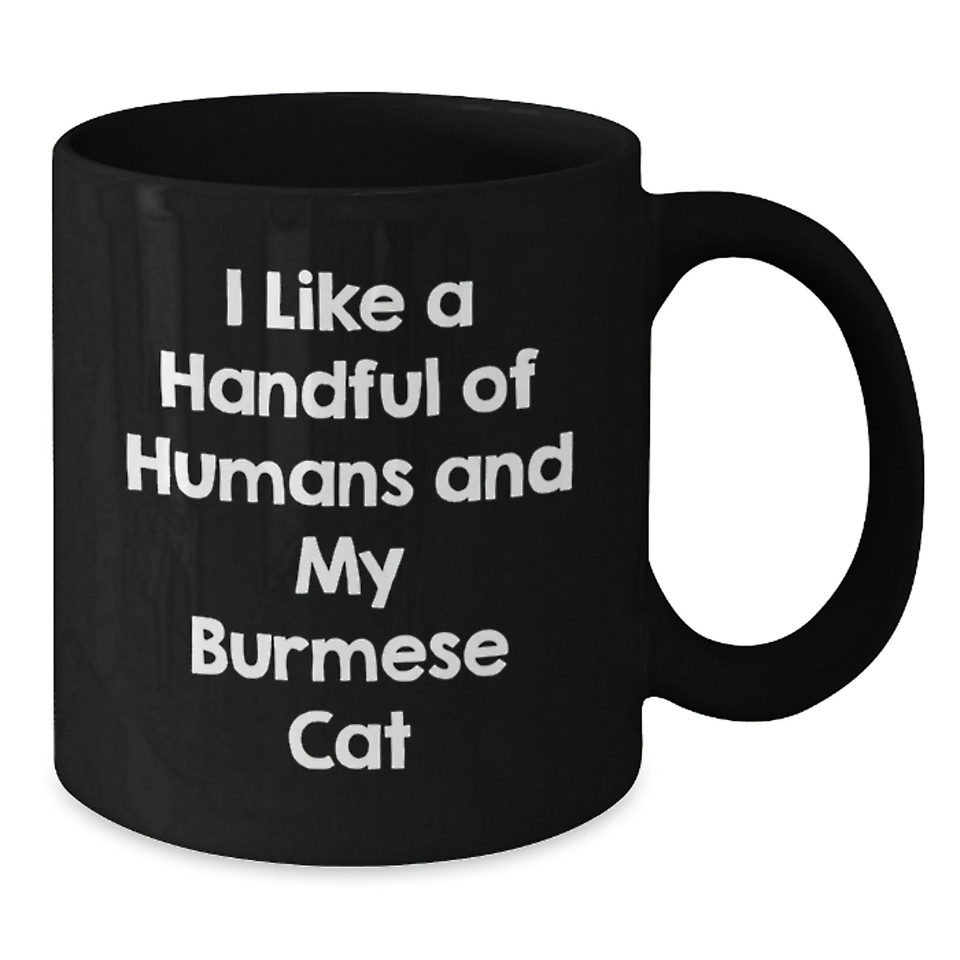 Funny Burmese Cat Gifts for Cat Lovers, Black Coffee Mugs for Valentine's, Unique Quote Mug from Men - Additional