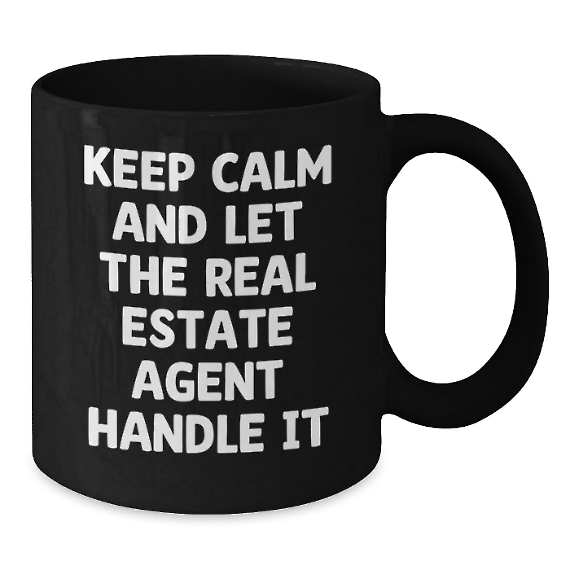 Gifts from Friends for Real Estate Agent Black Coffee Mugs Funny Valentine's Unique - Additional