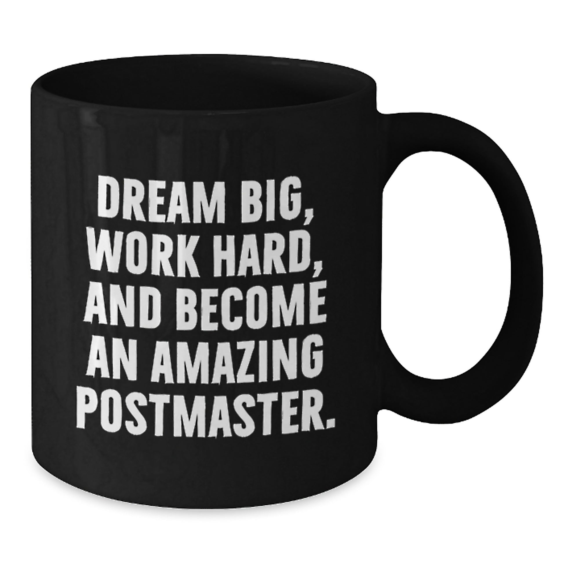 Funny Postmaster Gifts for Men, Unique Black Coffee Mug with Inspirational Quote, Gifts from Friends, Perfect for Postmaster Appreciation Day at Christmas - Additional