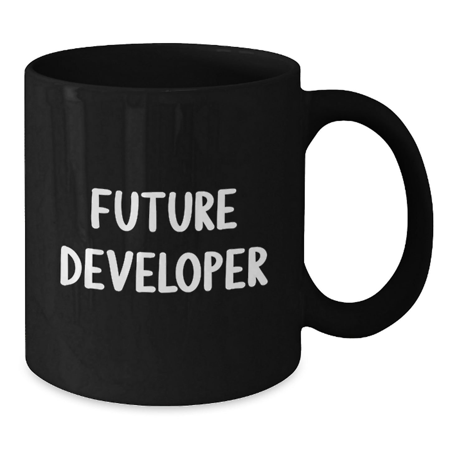 Funny Quote Mug for Developer Friends Gifts from Mom, 11oz or 15oz Black Coffee Mugs for Men, Women, and Coworkers, Ideal Gift for Future Developer at Christmas - Additional