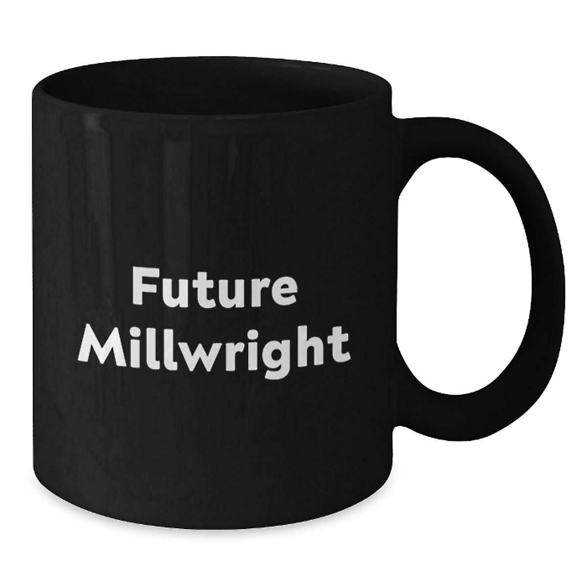 Funny Millwright Gifts for Him - 'Future Millwright' Black Coffee Mug - Christmas Unique Ideas for Men Friends Family - Additional