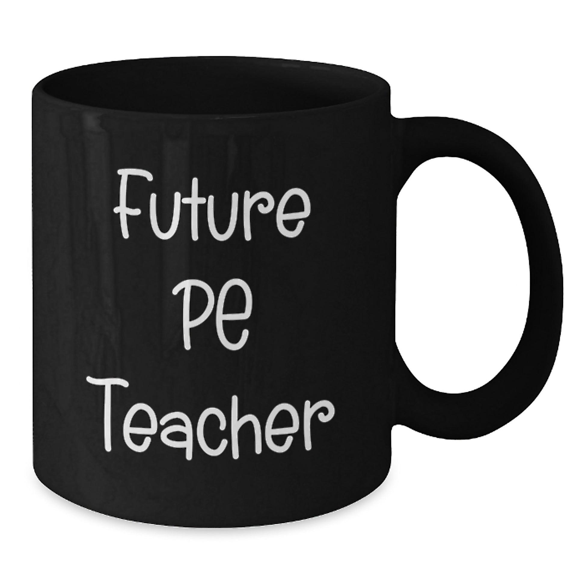 Funny Quote PE Teacher Gifts from Friends, Black Coffee Mug for Future PE Teachers, Christmas Unique - Additional
