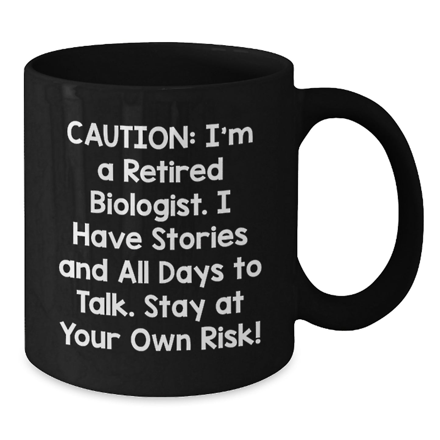 Funny Biologist Birthday Black Coffee Mug Gifts from Friends to Biologist Men Women - Additional