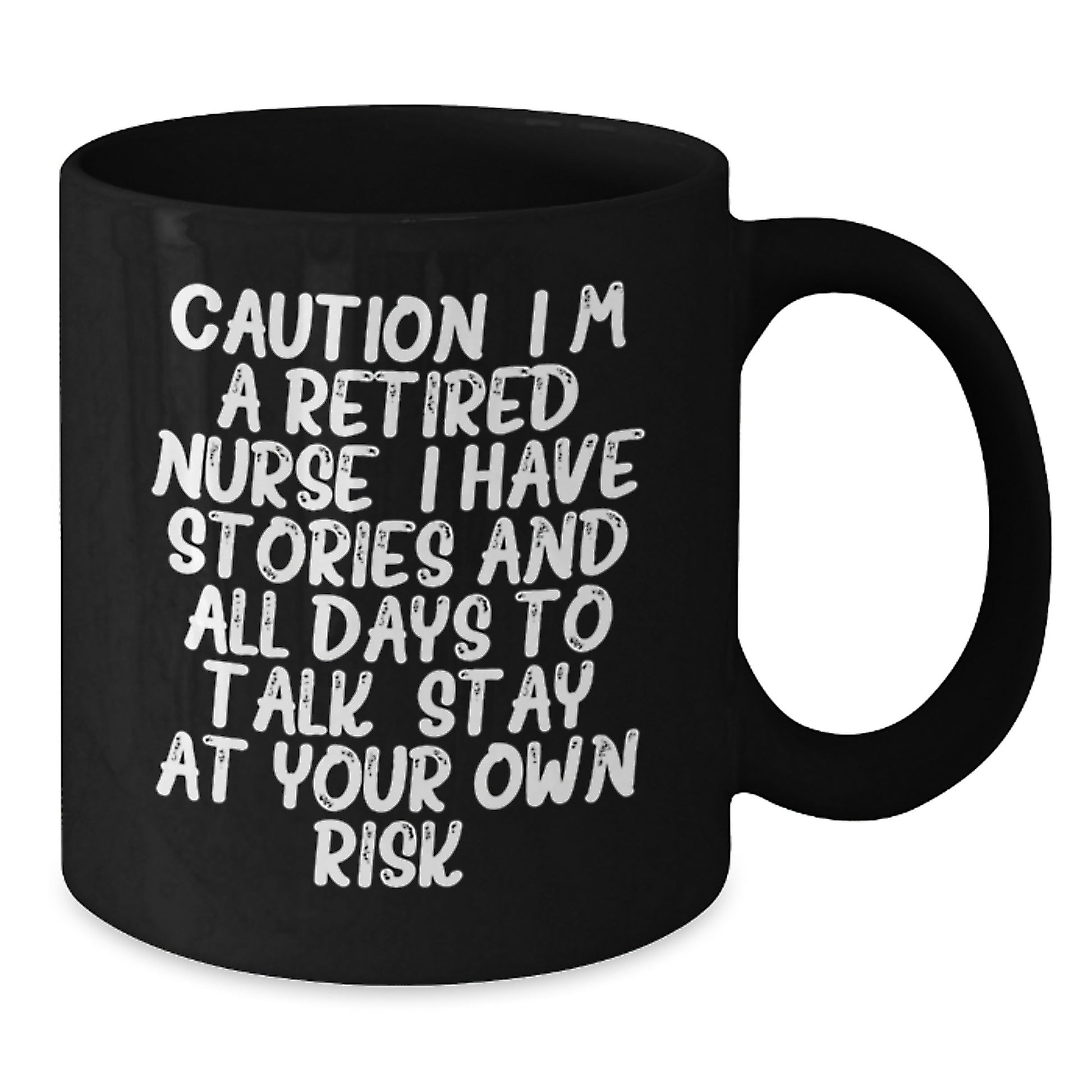 Funny Nurse Gifts for Women - 'I'm A Retired Nurse. I Have Stories' Black Coffee Mug, Gifts from Family, Unique Christmas Memorable Presents for Coworkers, Men, Women - Additional