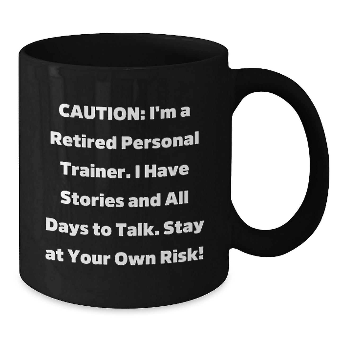 Funny Quotes for Personal Trainers, Black Coffee Mugs Gifts from Men to Personal Trainers, Christmas Unique Gifts - Additional