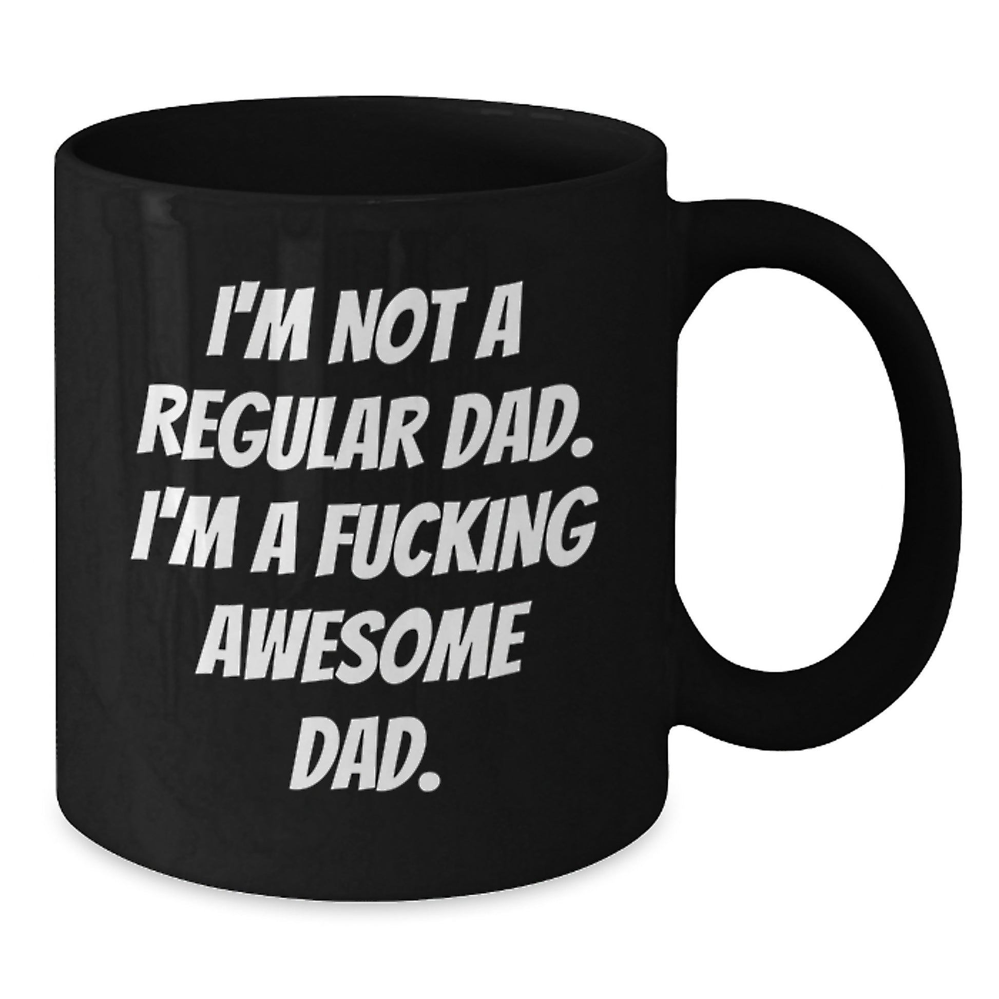 Funny Dad Gifts, Awesome Dad Quotes, Black Coffee Mug for Men, Graduation Unique Gifts from Family - Additional