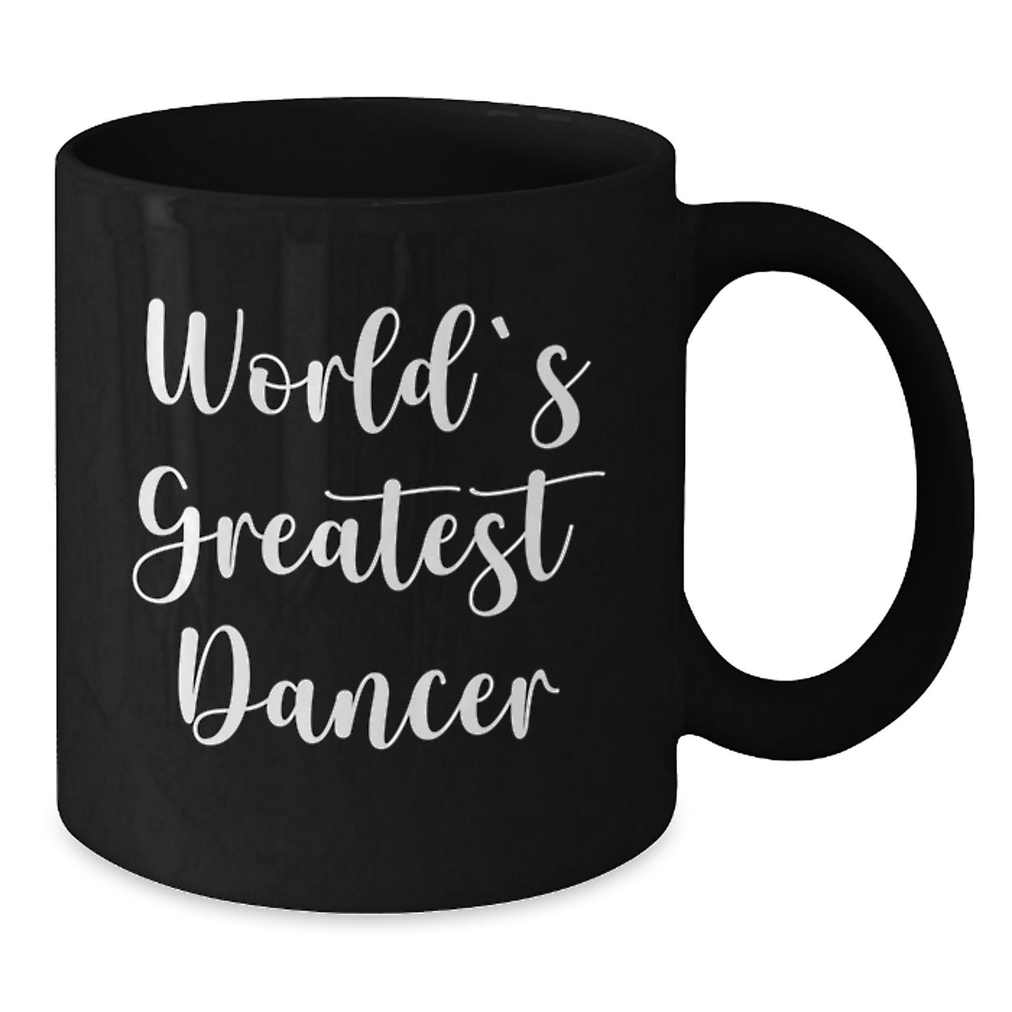 Funny Dancer Gifts for Dad, Black Coffee Mug with World's Greatest Dancer Quote, Unique Father's Day Unique Gifts from Men to Dancers - Additional