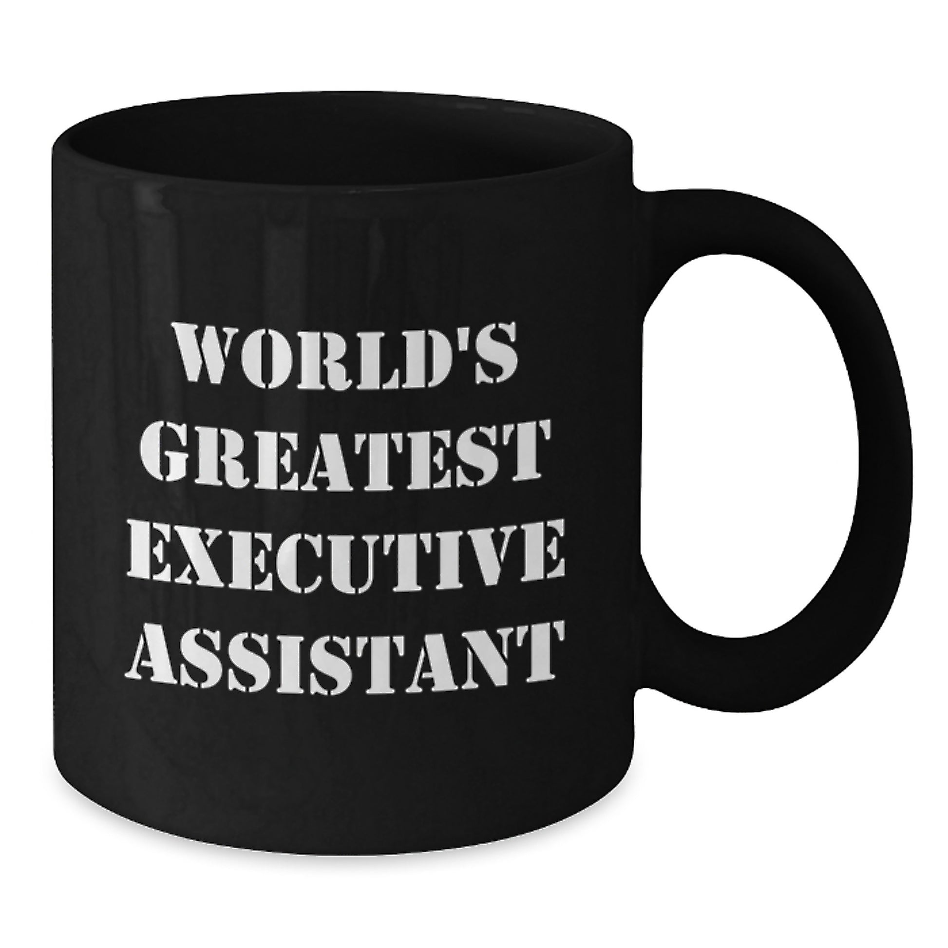 Funny Executive Assistant Gifts, World's Greatest Executive Assistant Black Coffee Mug, Unique Gifts for Executive Assistant Men - Additional
