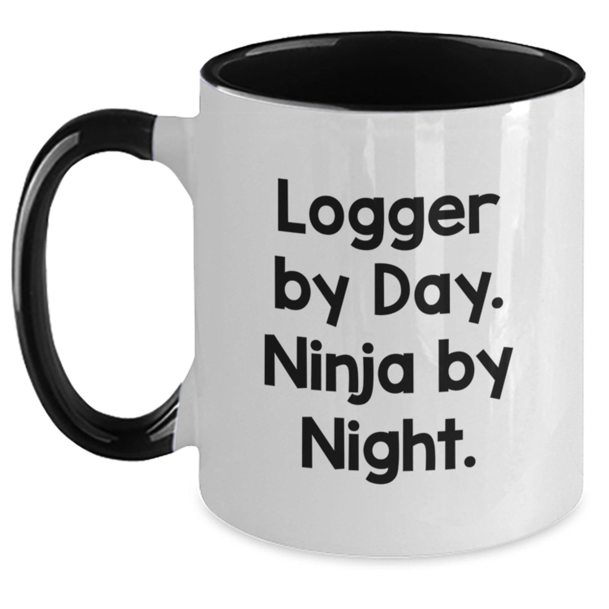 Funny Logger Gifts from Friends Two Tone Coffee Mugs Birthday Unique Ideas - Main
