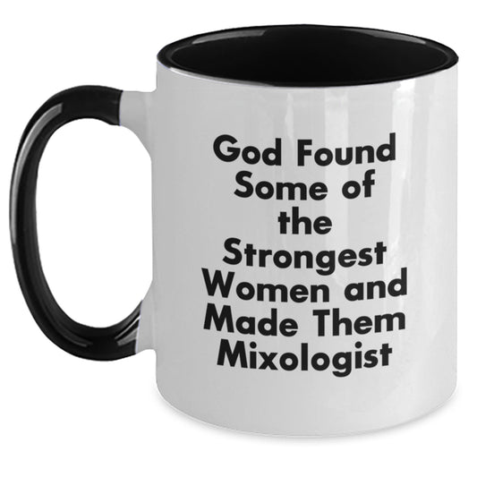 Funny Quote Mixologist Gifts from Friends and Family to Mixologist Christmas Unique Presents Two Tone Coffee Mug - Main