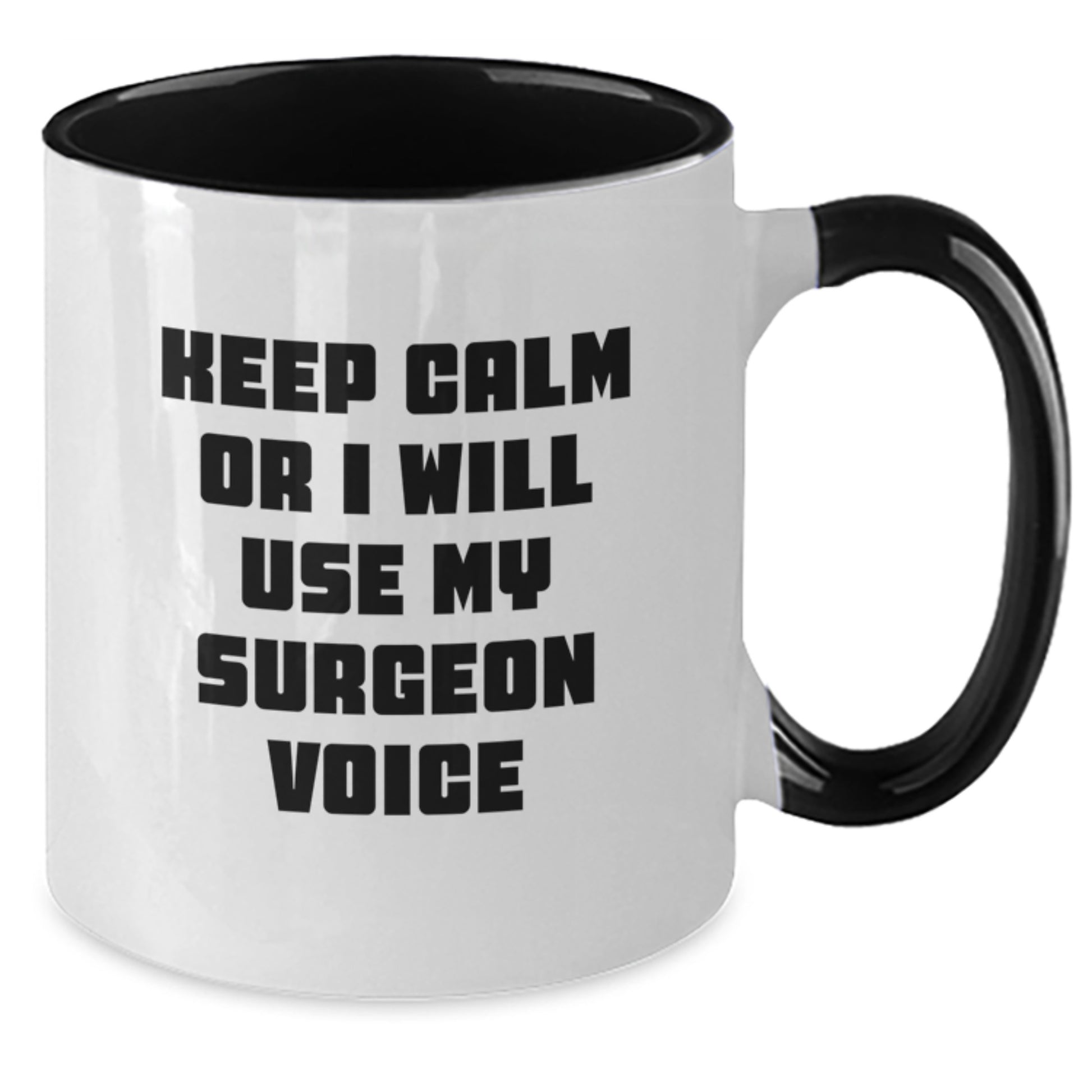 Funny Surgeon Gifts for Men from Family on Father's Day Unique Two Tone Coffee Mug - Additional