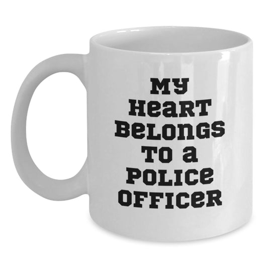 Funny Police Officer White Coffee Mug Gifts from Friends to Police Officer Men, Unique Christmas Unique Gifts for Police Officer - Main