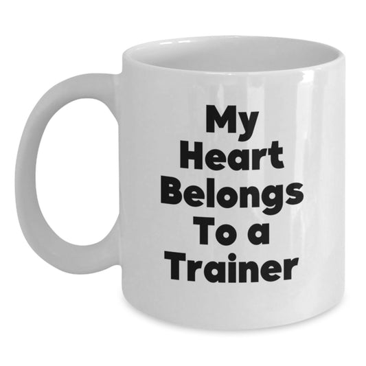 Funny Trainer White Coffee Mug Gifts from Friends to Men for Christmas Unique - Main