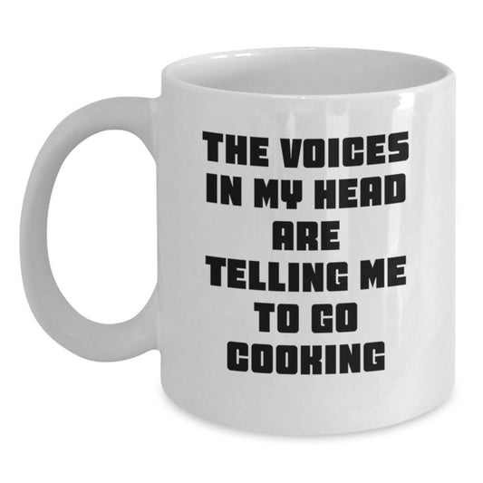 Funny Cooking Quotes Gifts for Men Friends Family Christmas White Coffee Mug Unique - Main