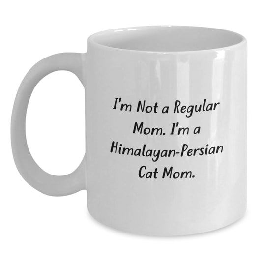 Himalayan-Persian Cat Mom White Coffee Mug, Funny Gift from Family to Friends, Gifts for Cat Lovers, Birthday Unique Gifts from Mom - Main