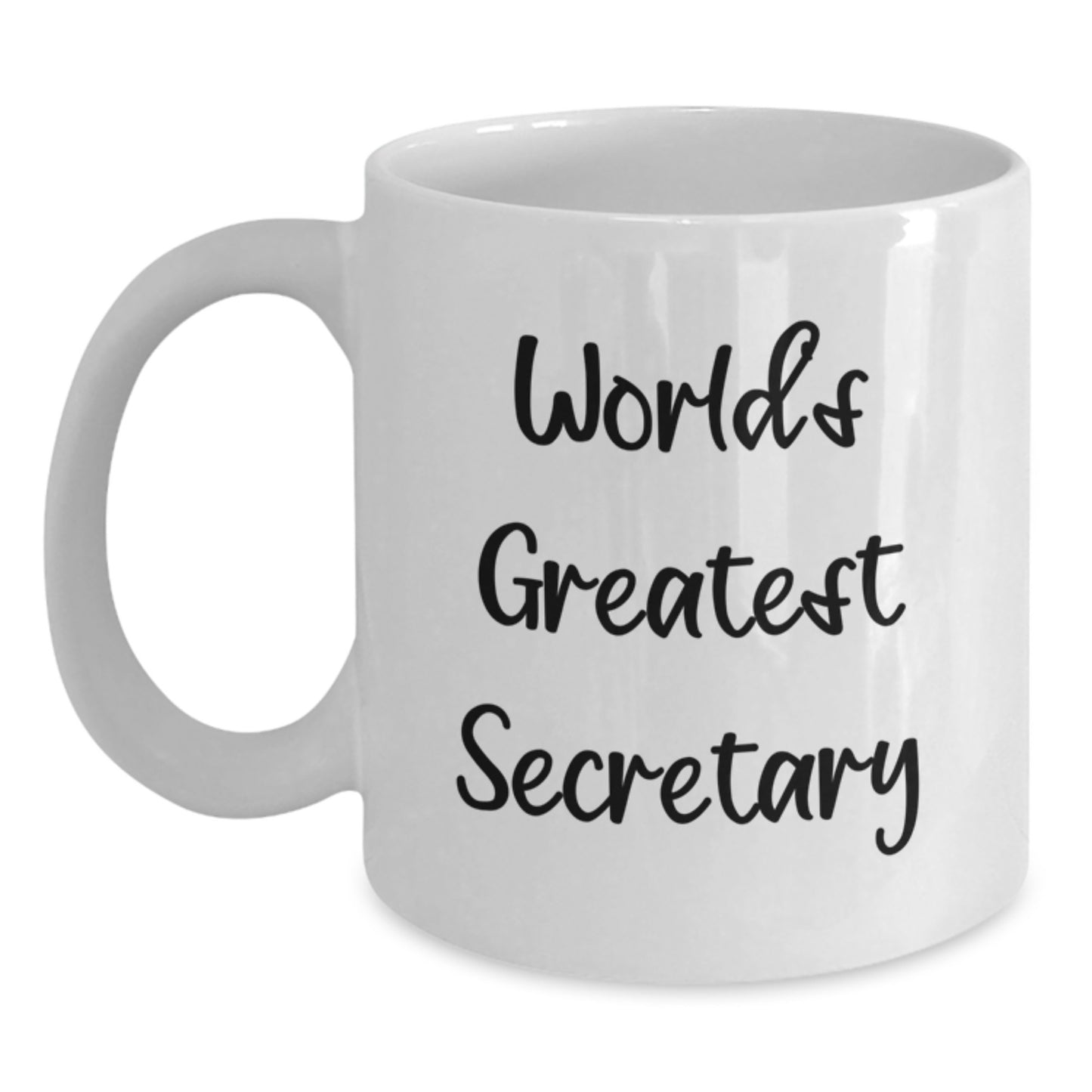 Funny World's Greatest Secretary White Coffee Mug Gifts from Men to Mom on Mother's Day - Main