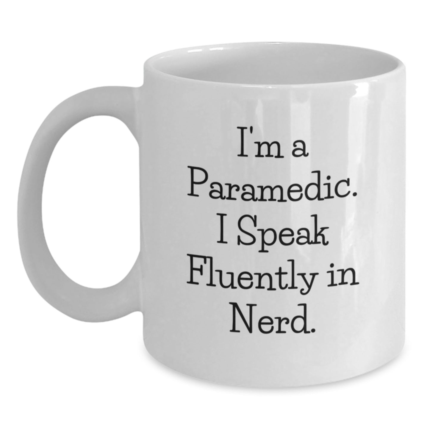 Funny Rescue Worker Gifts for Men - I'm A Rescue Worker. I Speak Fluently In genius. White Coffee Mugs, Rescue Worker Unique Gifts from Friends and Family, Christmas Unique Gifts for Rescue Worker - Main