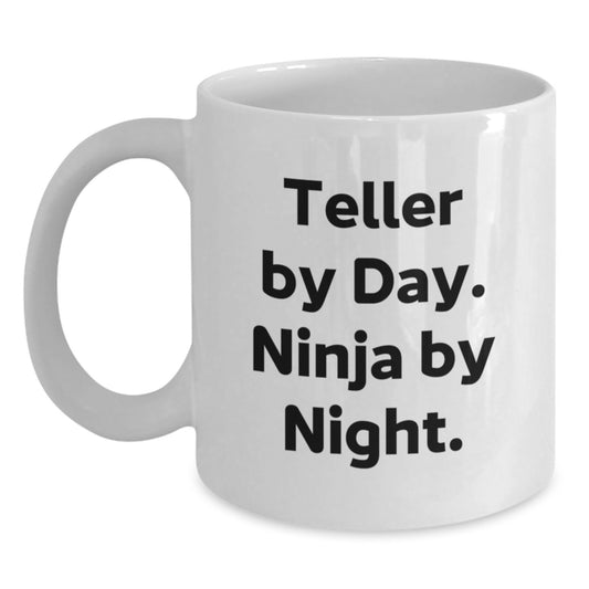 Teller White Coffee Mug, Funny Quote Gifts from Friends to Teller, Best Birthday Unique Gifts for Him, Her, or Anyone - Main