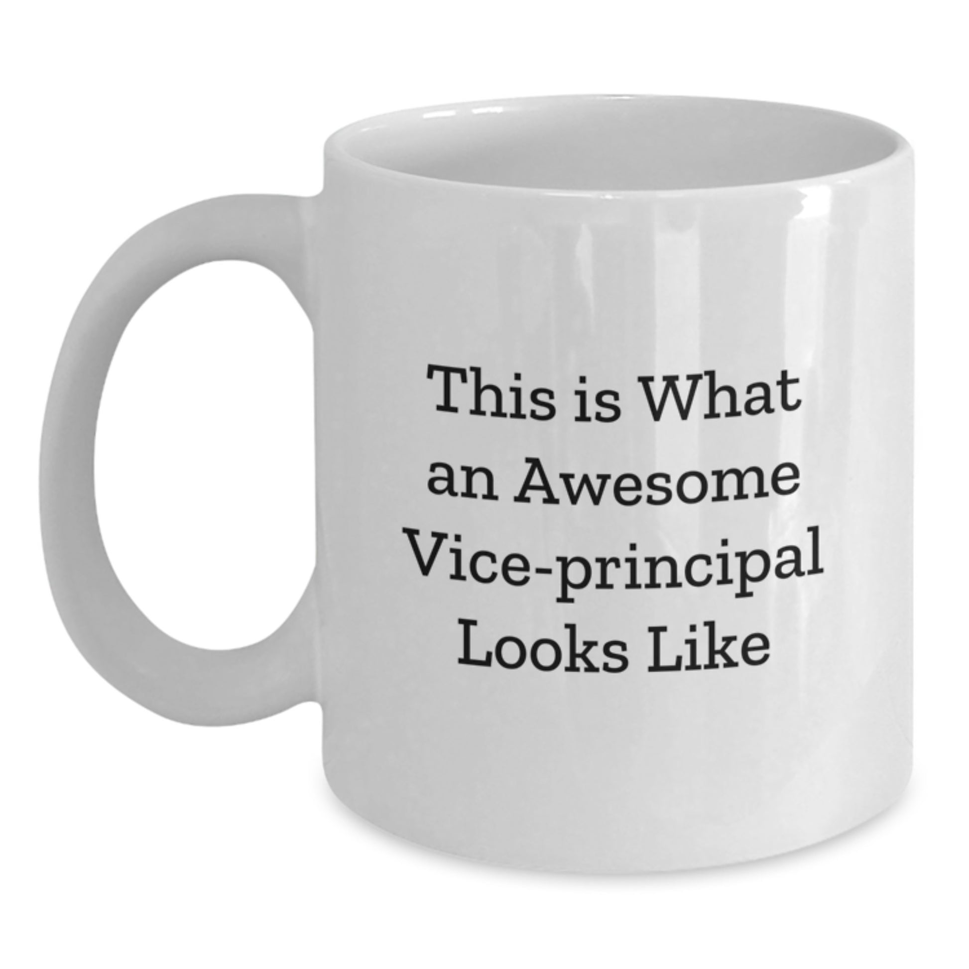 Funny Vice-Principal Gifts from Friends for Men, Unique White Coffee Mugs for Graduation, This Is What An Awesome Vice-Principal Looks Like - Main
