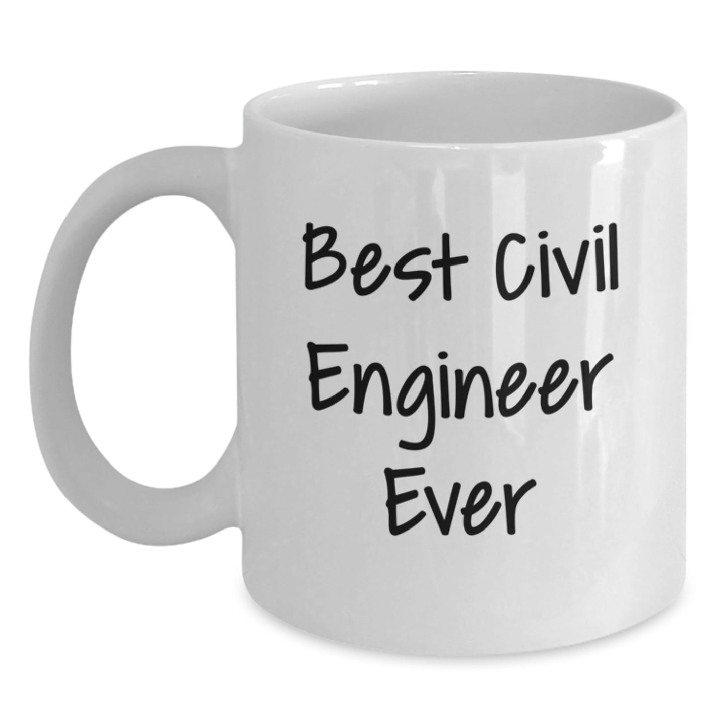 Funny Civil Engineer Gifts for Men White Coffee Mug Best Civil Engineer Ever Christmas Unique - Main