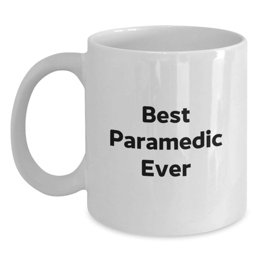 Funny Rescue Worker Quote Gifts from Family, Unique White Coffee Mug for Rescue Worker Friends, Best Rescue Worker Ever Mug for Christmas Morning - Main