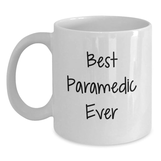Funny Rescue Worker Gifts for Him, Best Rescue Worker Ever White Coffee Mug, Christmas Unique Gifts from Friends to Rescue Worker, White Ceramic Mug - Main