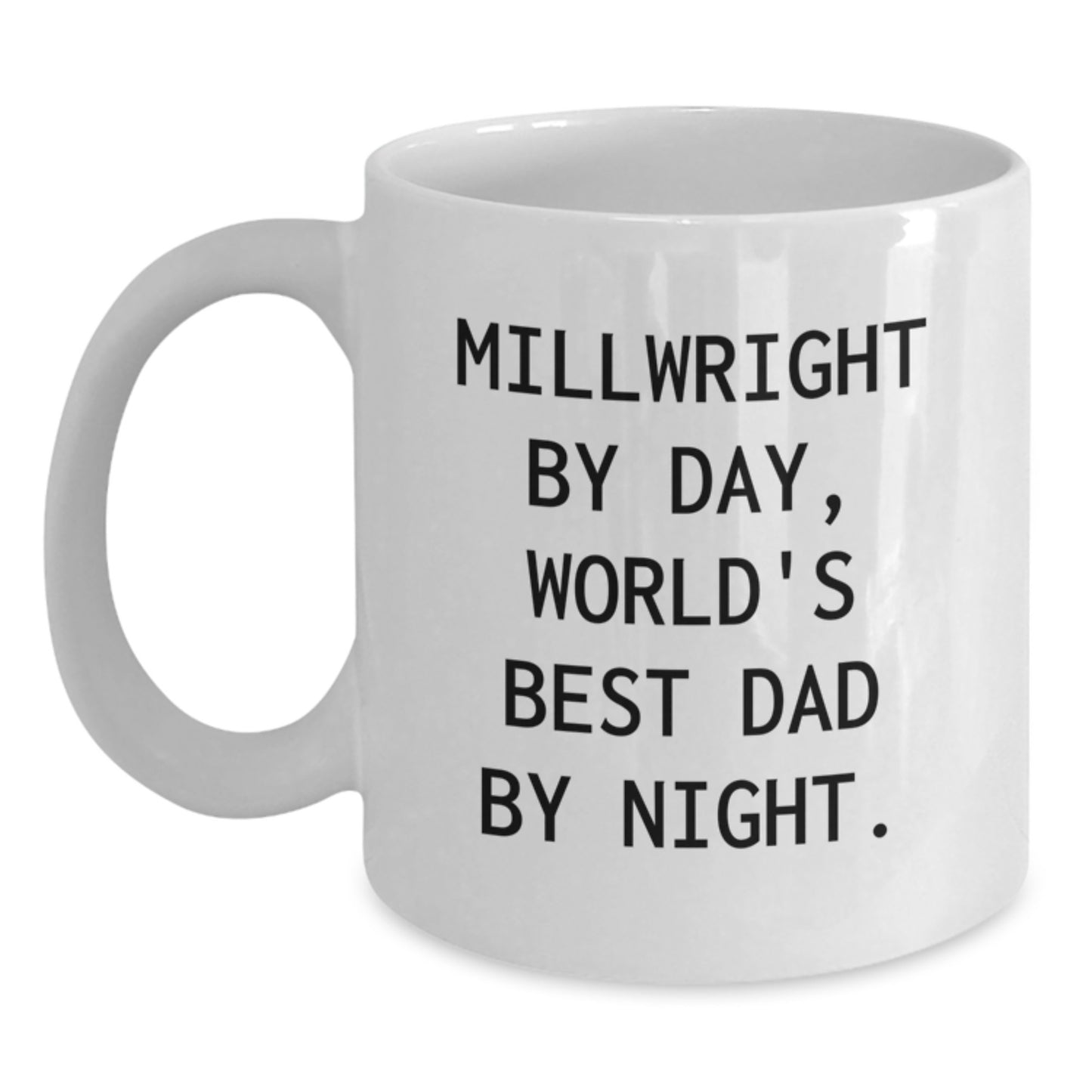 Funny Millwright Gifts, Unique White Coffee Mugs with Millwright Quote, Ideal Gifts for Millwright Men on Christmas - Main