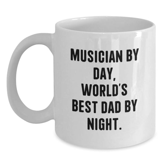 Funny Musician Gifts from Dad, World's Best Musician Mug for Christmas Unique Presents - Main