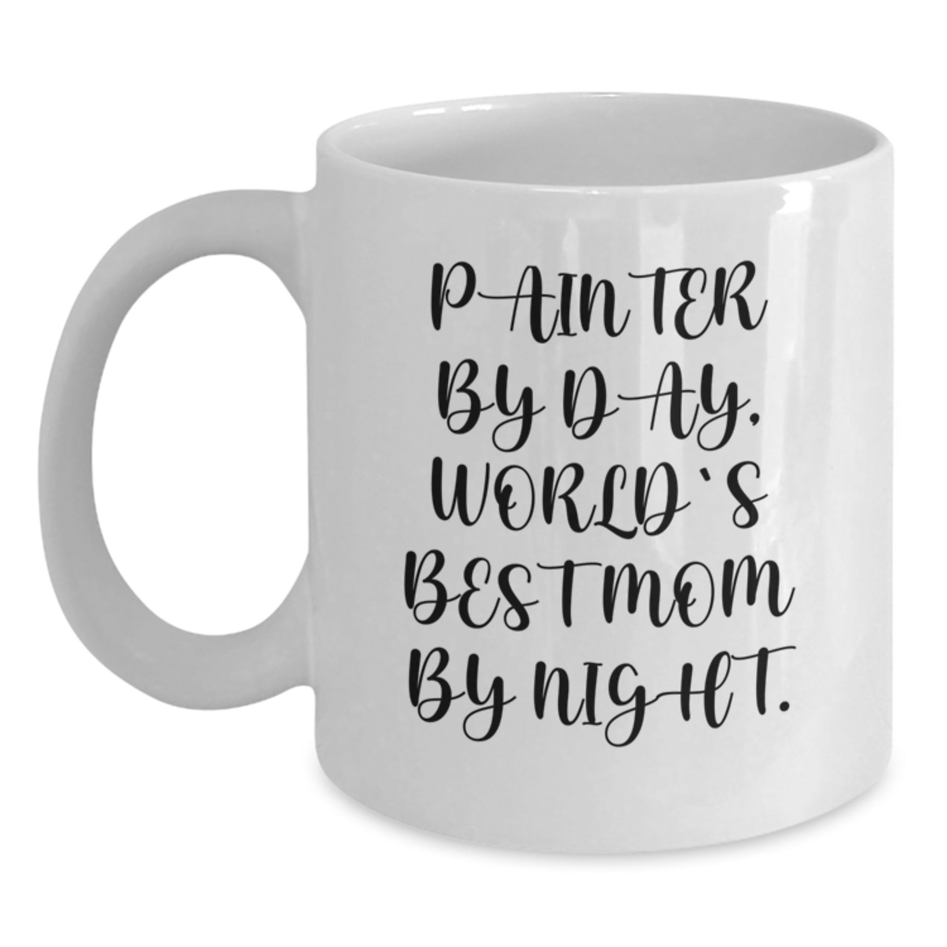 Funny Painter Gifts from Mom to Her Favorite World's Best Painter Daughter - White Coffee Mug for Christmas - Main