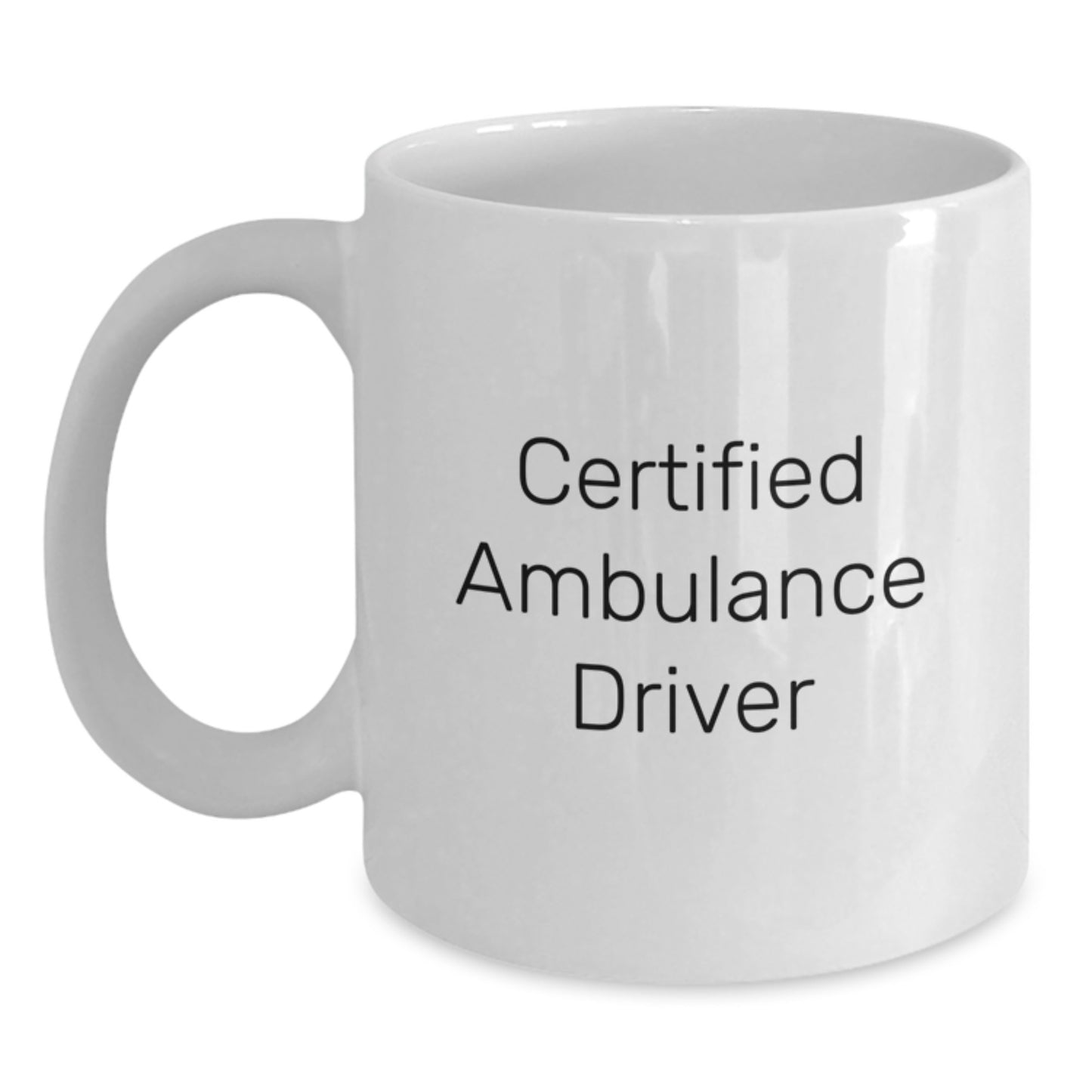 Funny Gifts from Ambulance Drivers, White Coffee Mug for Ambulance Drivers, Valentine's Unique Ambulance Driver Gift - Main