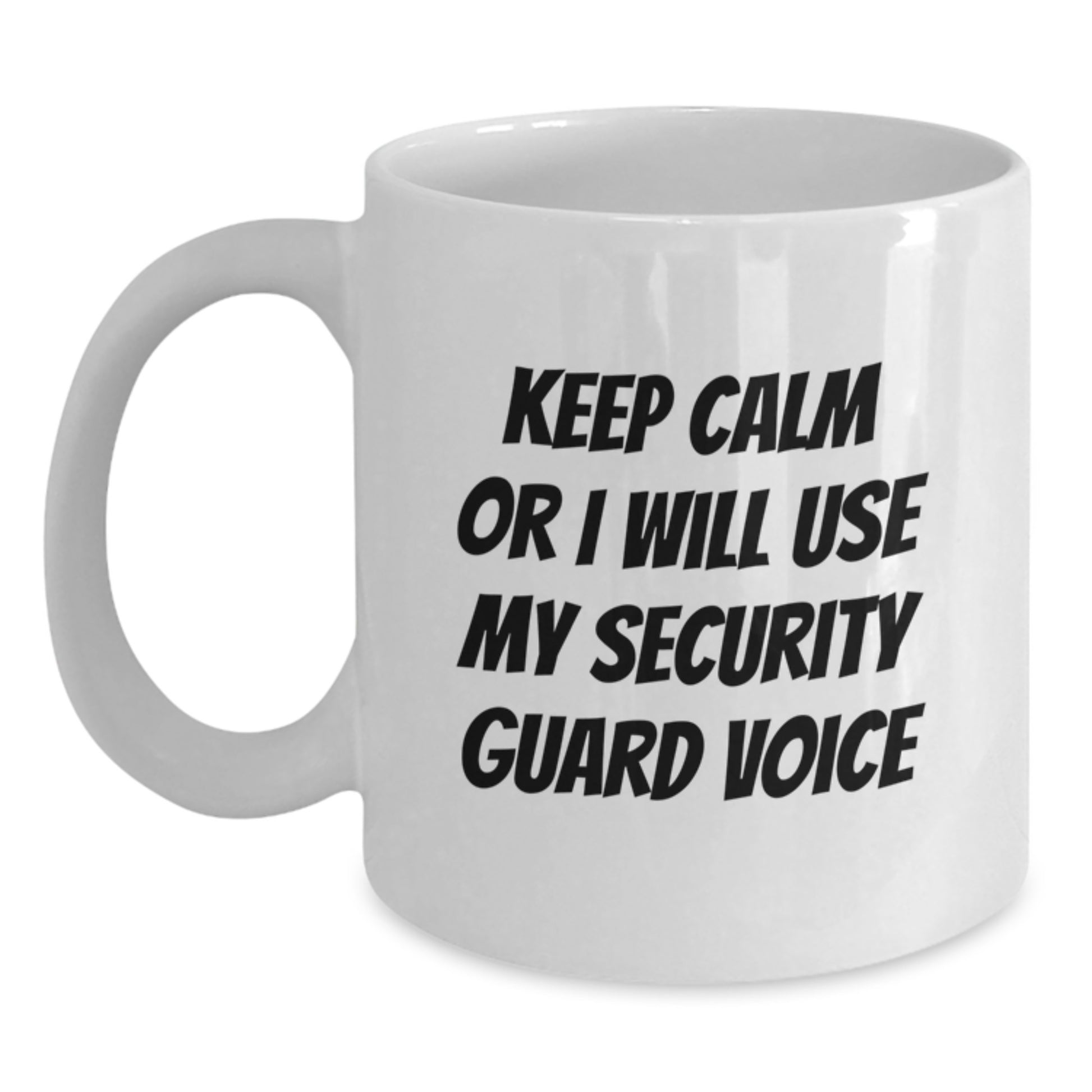Funny Security Guard Humor White Coffee Mug Gifts from Friends for Security Guard - Main