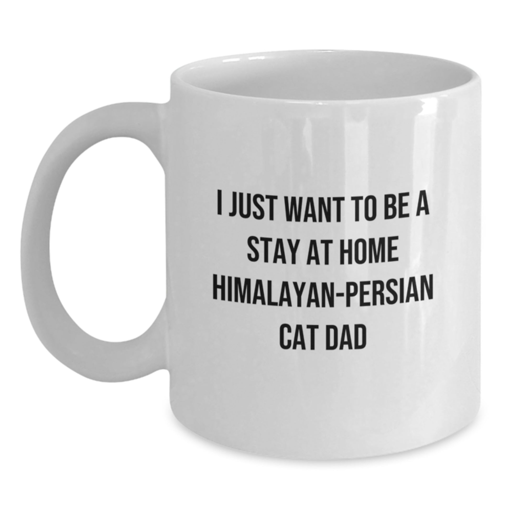 Himalayan-Persian Cat Lover Gifts from Dad to Men on Birthday Unique Mugs - I Just Want To Be A Stay At Home Himalayan-persian Cat Dad - Main