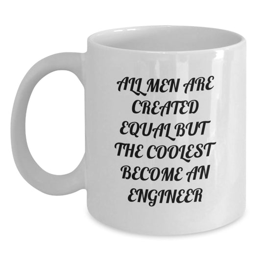 Funny Engineer Quote White Coffee Mugs Gifts from Family for Dad on Father's Day Unique Presents - Main