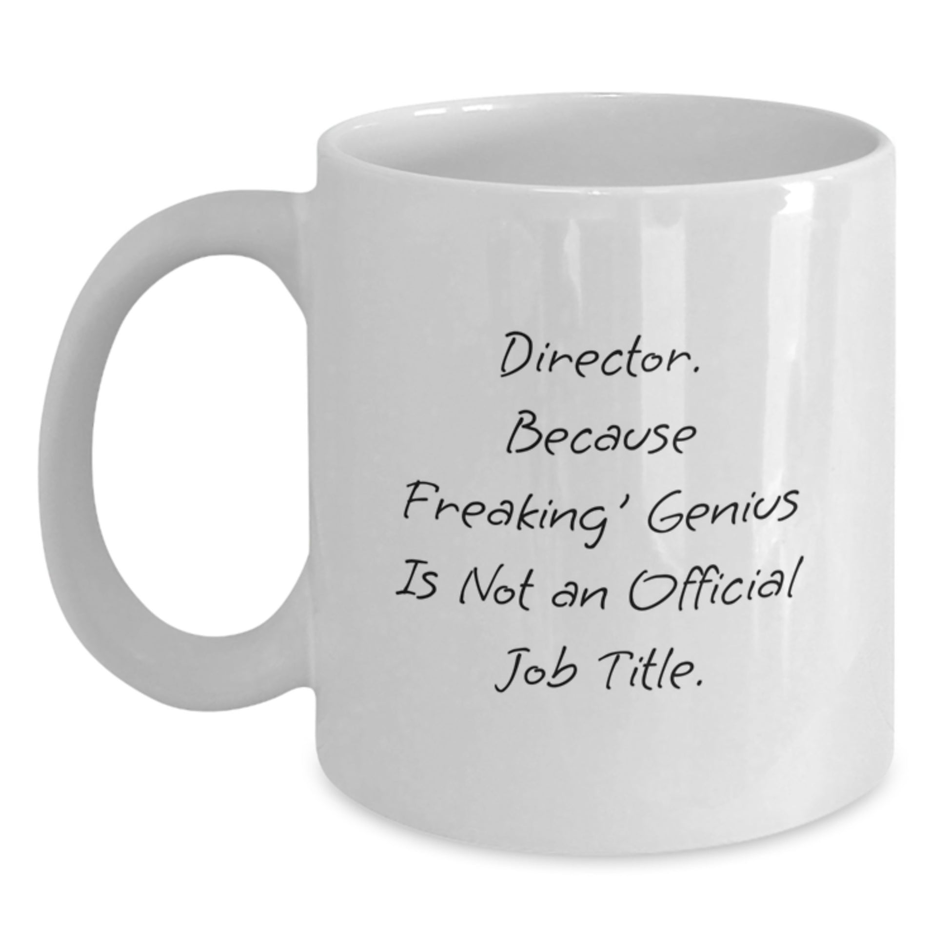 Funny Director Gifts from Friends, White Coffee Mugs for Directors, Graduation Unique Gifts for Him - Main
