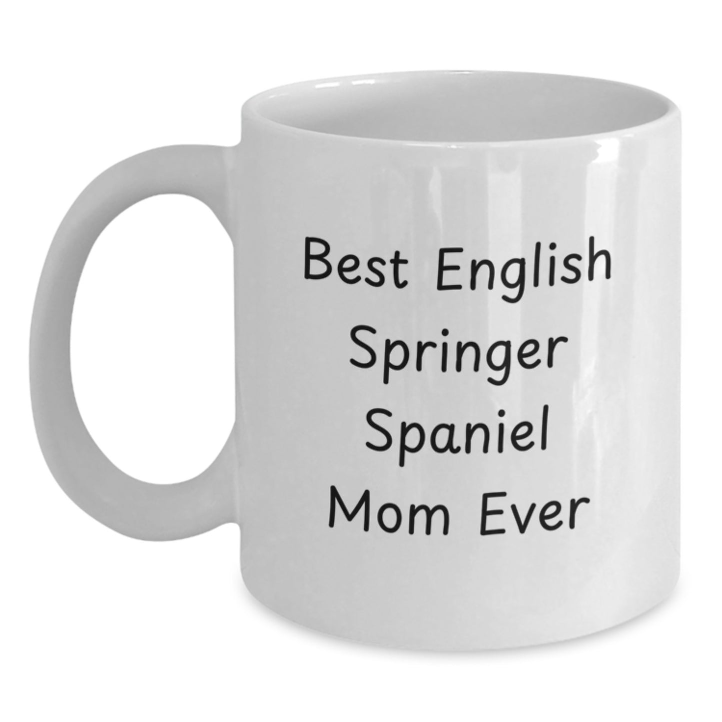 Funny English Springer Spaniel Dog Gifts for Mom Valentine's White Coffee Mug from Family - Main