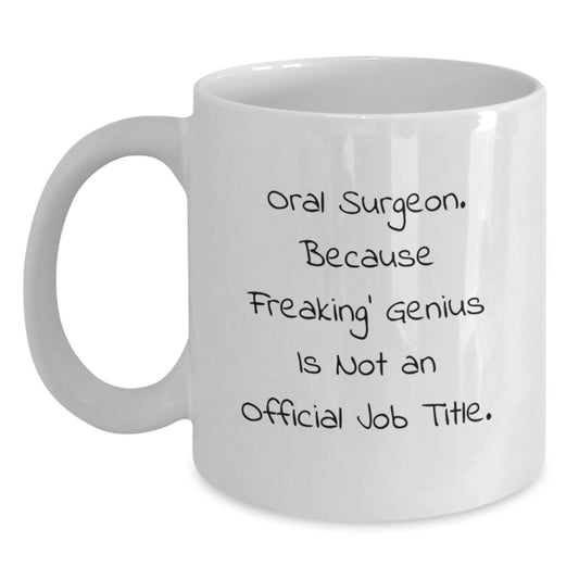 Funny Oral Surgeon Gifts from Men, Gifts for Oral Surgeon Men - White Coffee Mug - Main