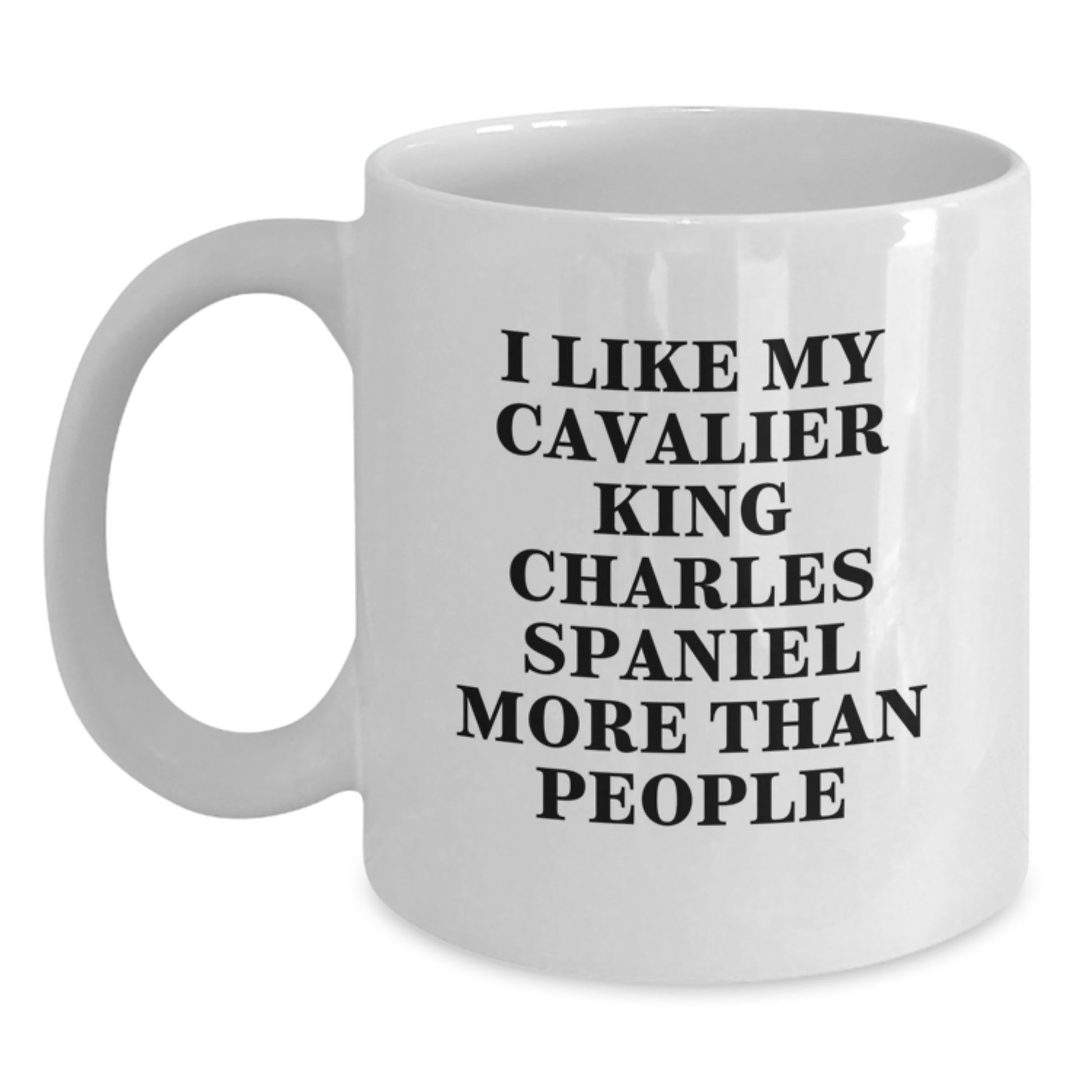 Funny Cavalier King Charles Spaniel Dog Lover Gifts from Friends, Birthday Unique Gifts for Cavalier King Charles Spaniel Dog Owners, White Coffee Mug - Main