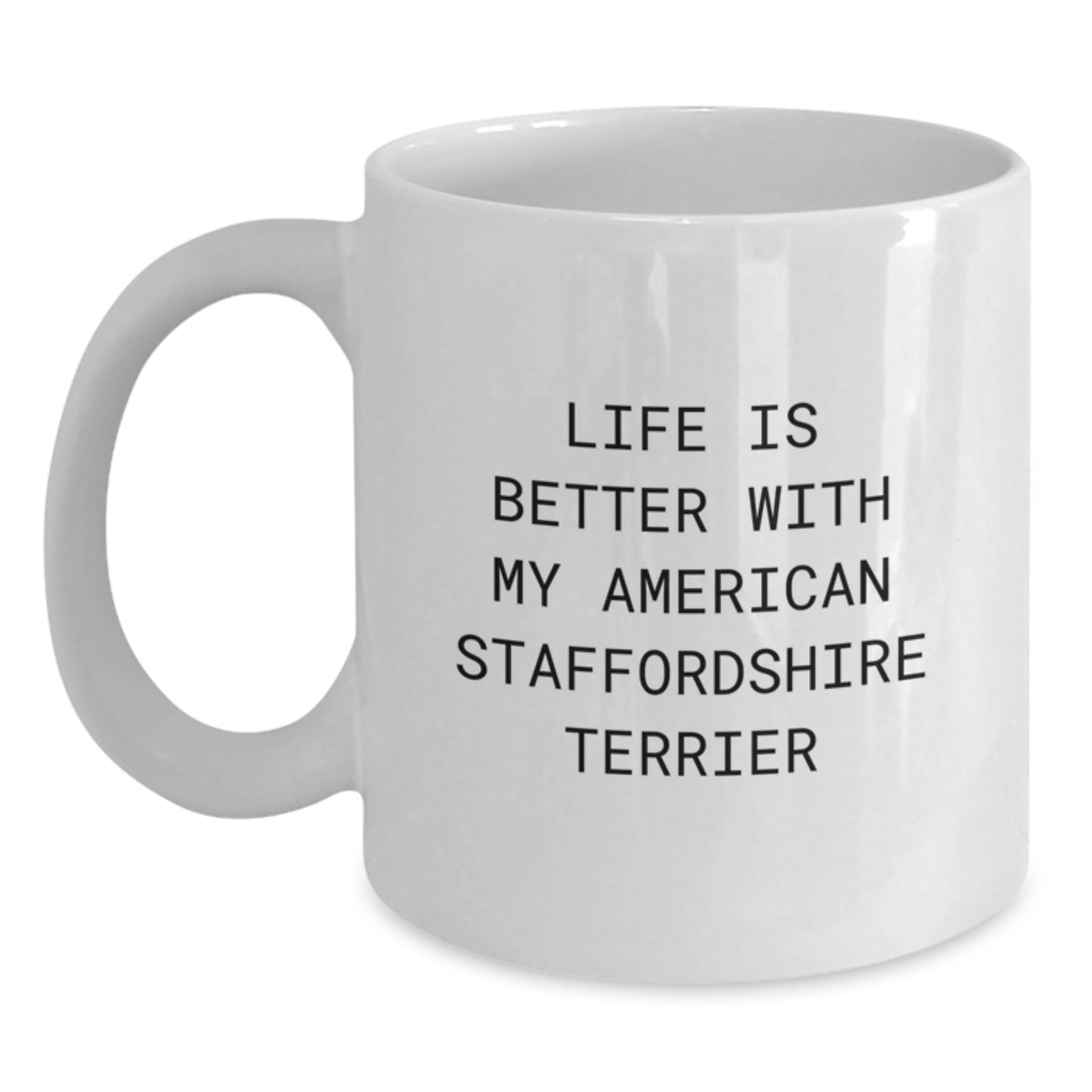 Funny American Staffordshire Terrier Dog Gifts from Family for Birthday Morning Coffee Mug - Main
